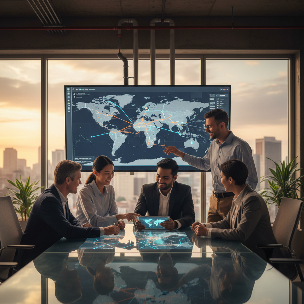 University Trucking team meeting